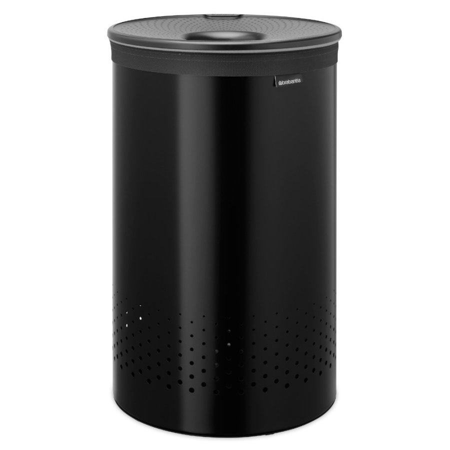 Brabantia 242380 - stalowy kosz na bieliznę 60 l - matt black / dark grey