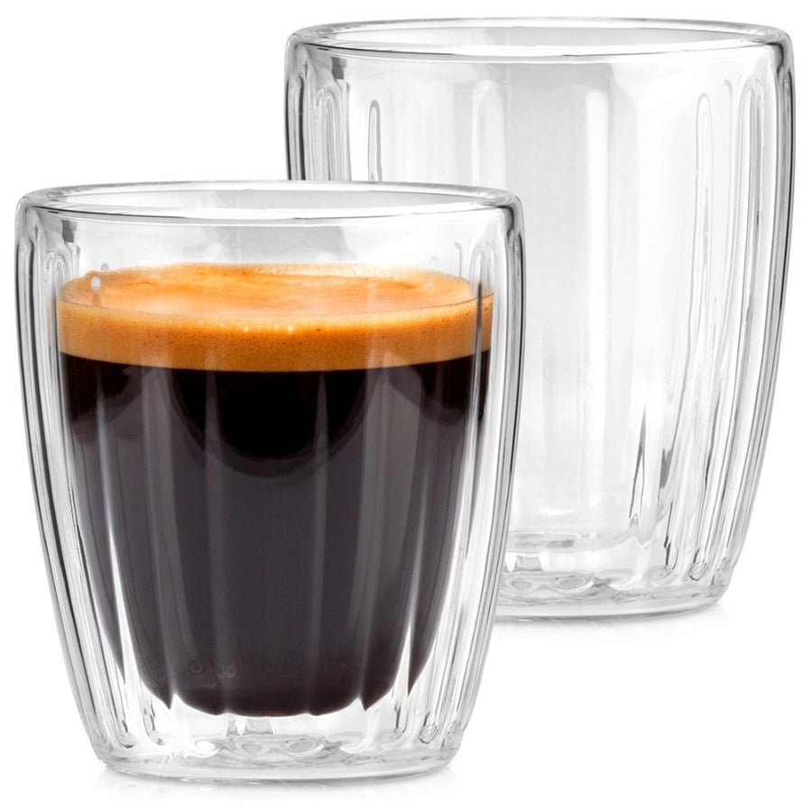Szklanki termiczne z podwójną ścianką do kawy espresso 120 ml 2 szt.