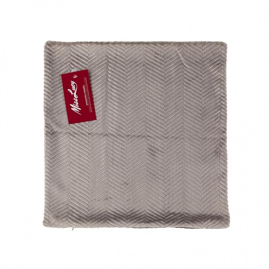 Poszewka metallic 40x40cm szary