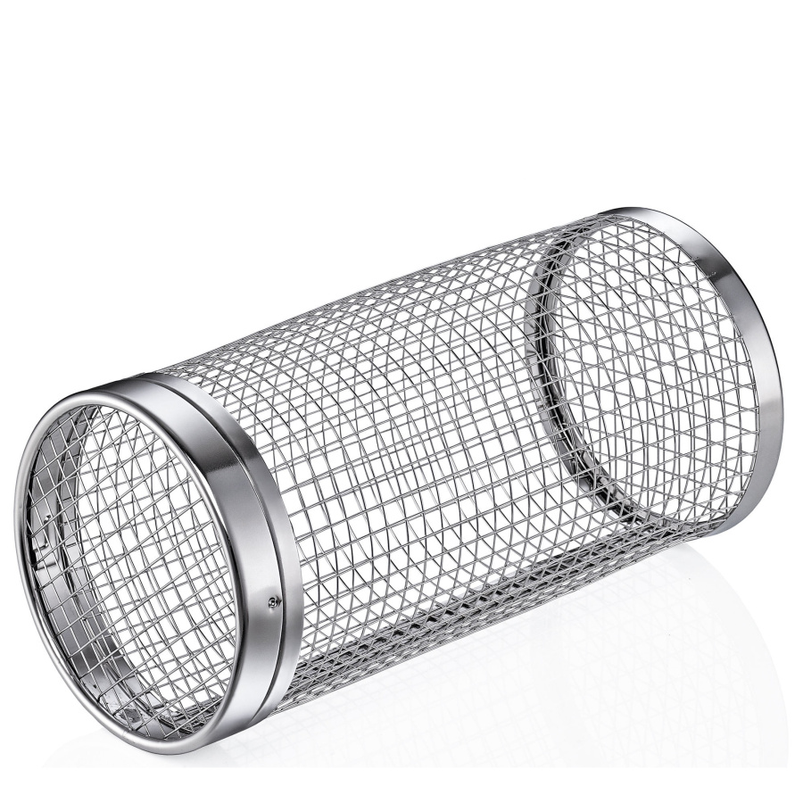 Koszyk do grillowania, stal nierdzewna, śred. 10 x 20 cm