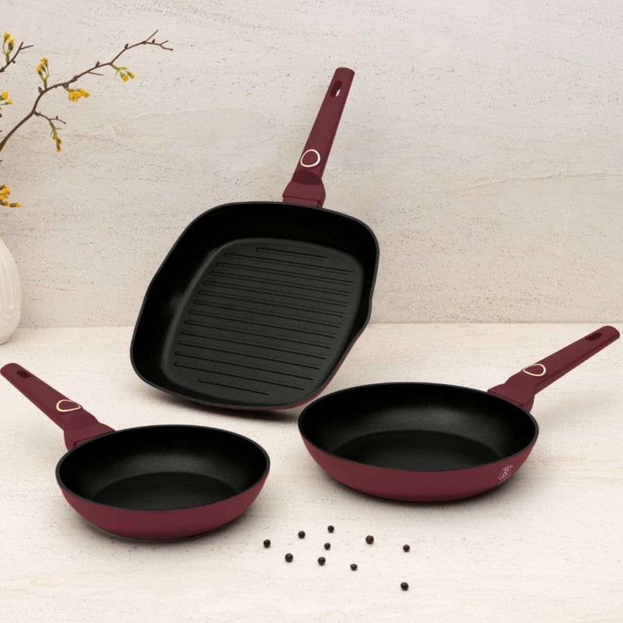 Zestaw 3 patelni BerlingerHaus Leonardo Collection BH-8049