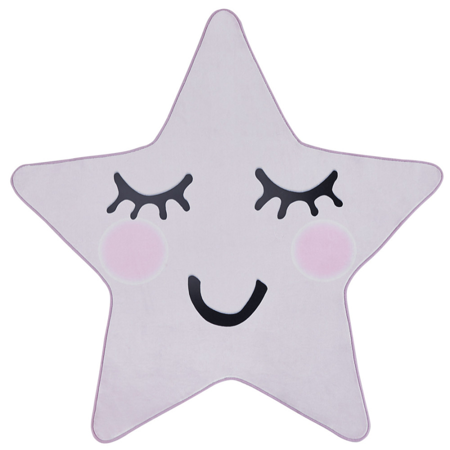 Dywan dziecięcy kształt gwiazdy 120 x 120 cm różowy sirius