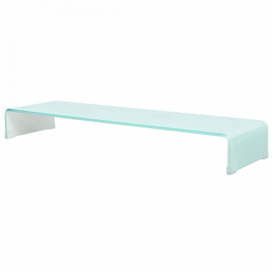 Podstawka pod monitor / telewizor szklana 100x30x13 cm