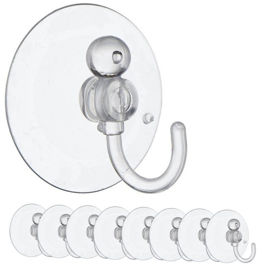 Haczyk, wieszak z przyssawką, kuchenny, łazienkowy, na ręczniki, ścierki, zestaw, komplet haczyków,