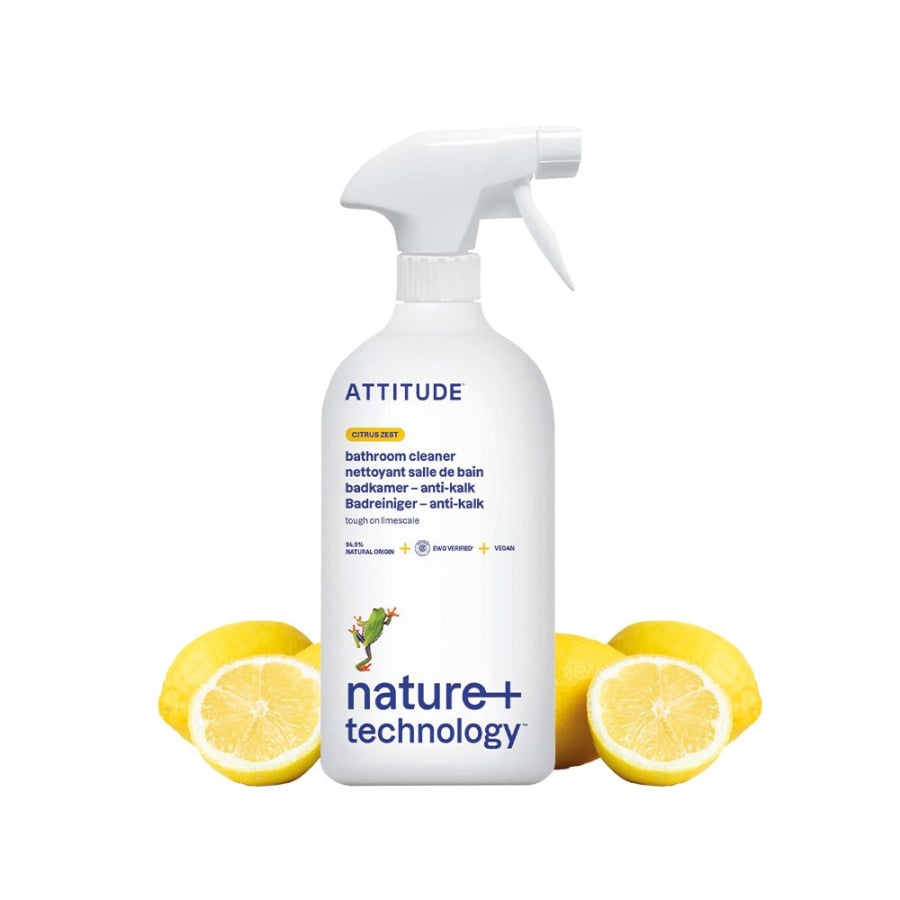 Attitude NATURE+, Spray do czyszczenia łazienki o zapachu skórki cytrusowej, 800 ml