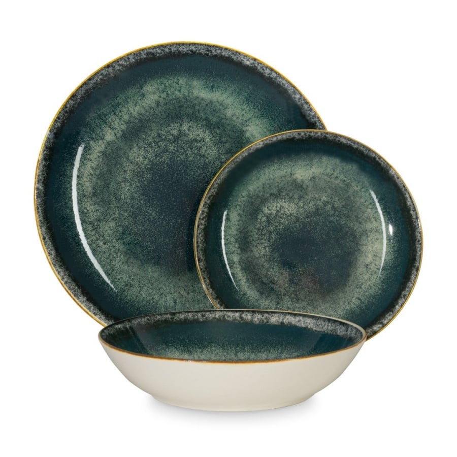 Zestaw obiadowy 18 el. BerlingerHaus BH-10300 Matte Green Collection