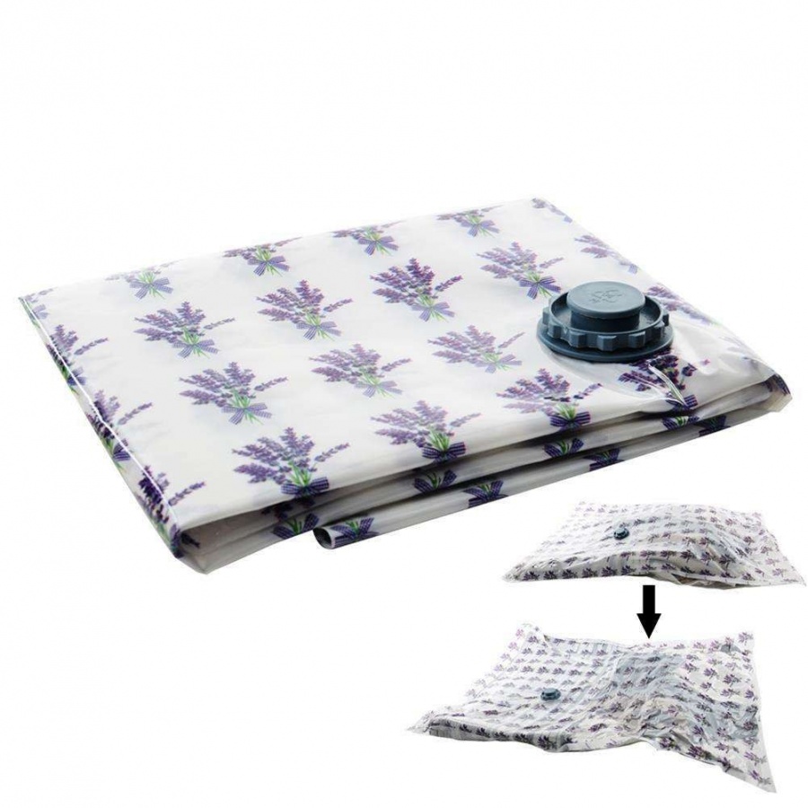 Worek próżniowy na ubrania, pościel, 80x120, lawenda