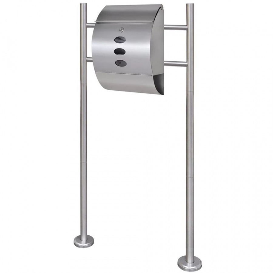 Skrzynka na listy na stojaku, półokrągła