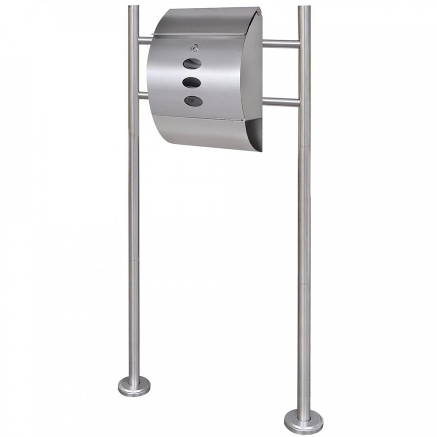 Skrzynka na listy na stojaku, półokrągła