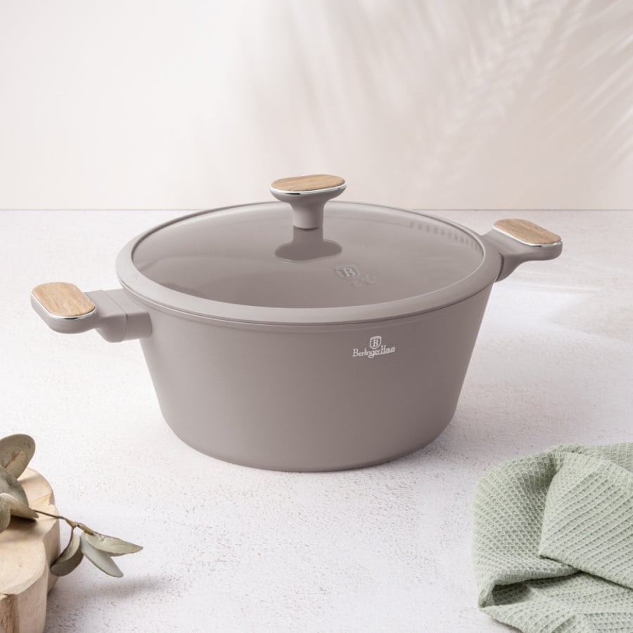 Garnek z pokrywką Ø28 cm – BerlingerHaus BH-8340 Taupe Nordic