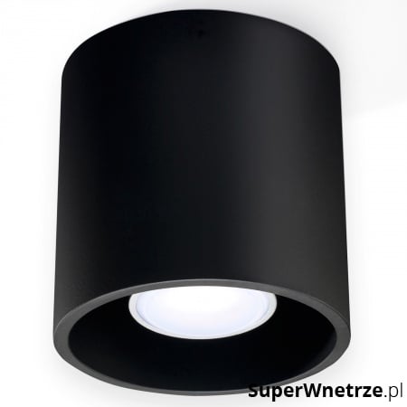 Lampa sufitowa natynkowa Orbis śr. 10 cm czarna