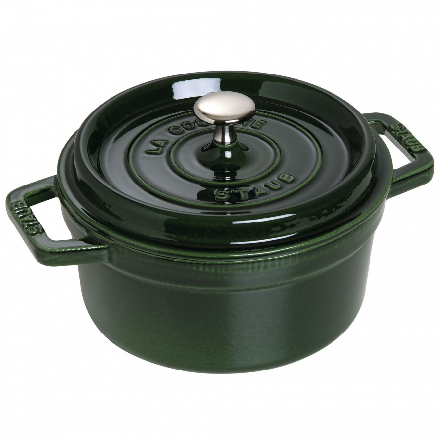 Garnek żeliwny okrągły Staub - Zielony, 2.6 ltr