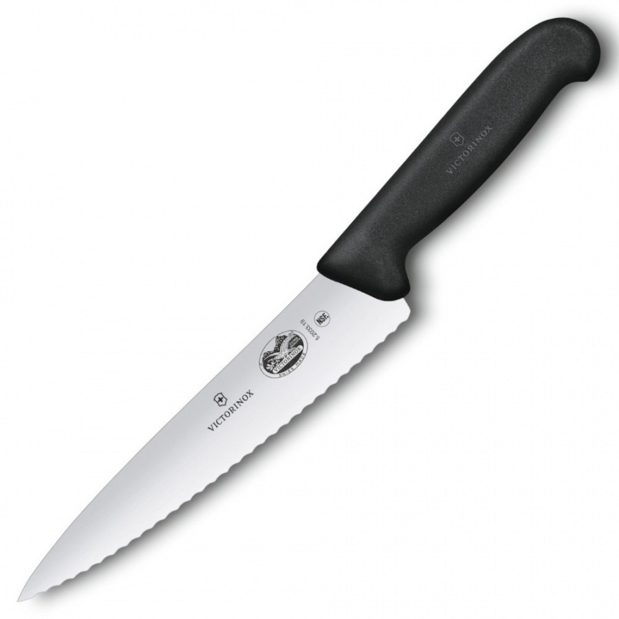 Victorinox - fibrox - nóż do mięsa - 19 cm - czarny