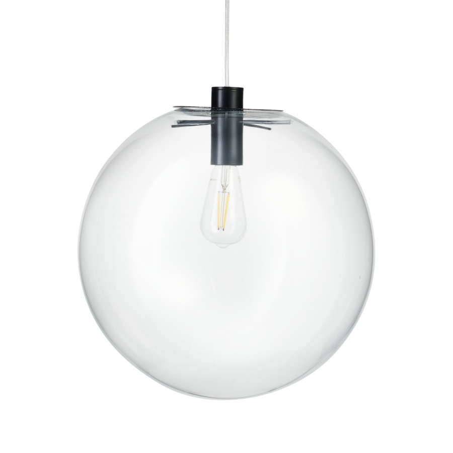 Lampa wisząca tonda czarna 40 cm