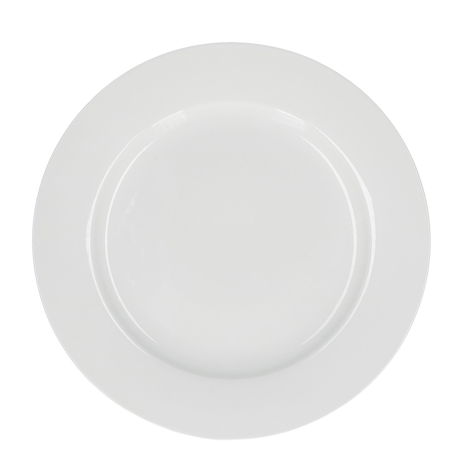 Zestaw 2 pater okrągłych z rantem essenziale - biały, 30 cm