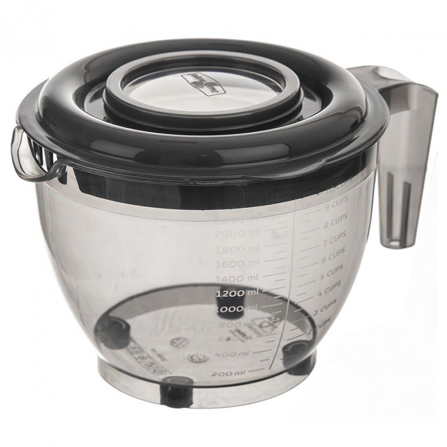 Miska kuchenna do miksowania ubijania pojemnik dzbanek z miarką uchwytem otworem pokrywką 2,5 l