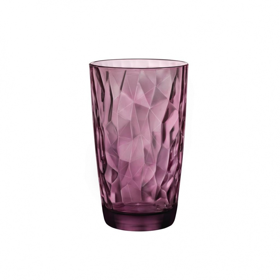 SZKLANKA DIAMOND LONG DRINK 470ML FIOLETOWA