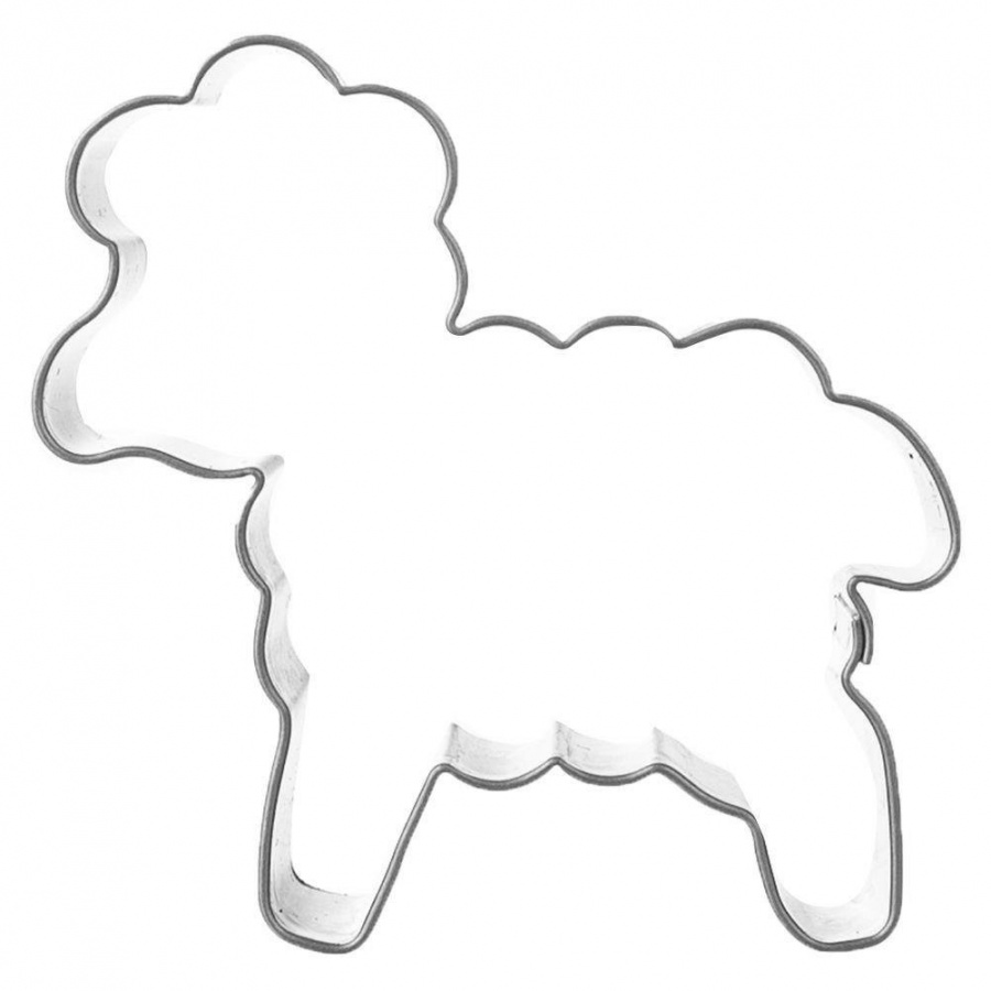 Wykrawacz cukierniczy stalowy, owieczka, owca, foremka do ciastek, pierników