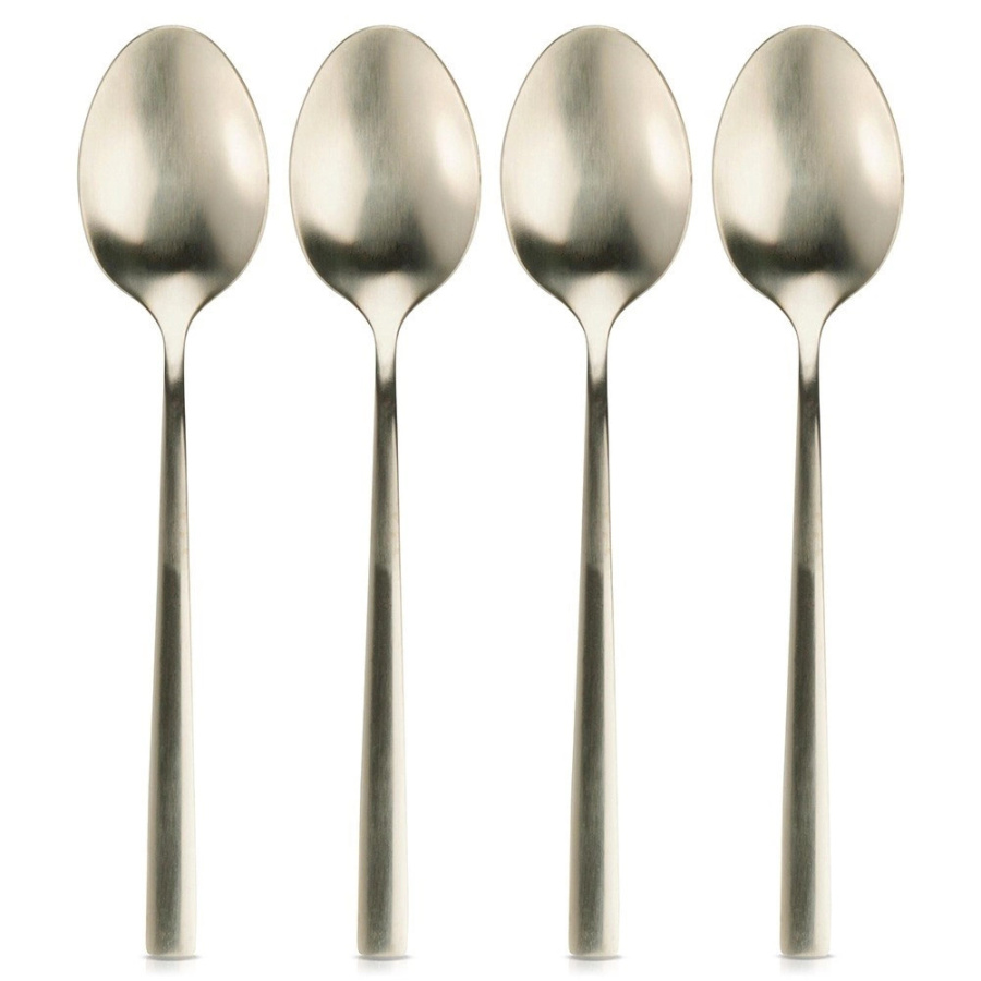 łyżeczki do herbaty stalowe złote 4 szt.