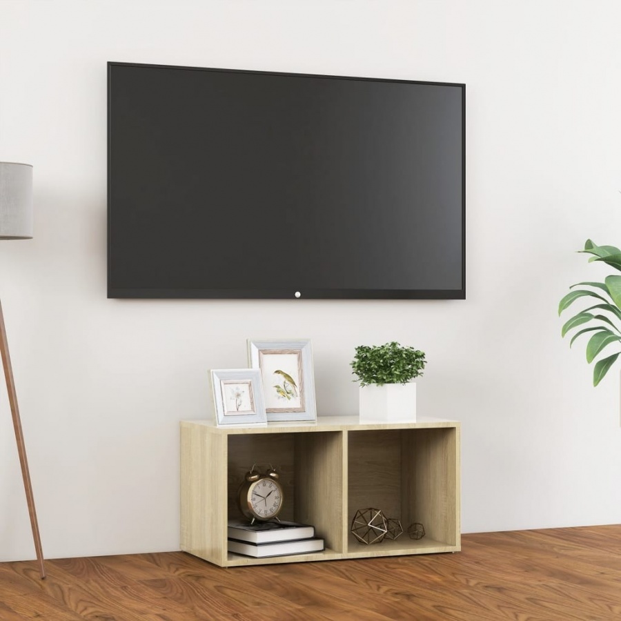 Szafka pod tv, dąb sonoma, 72x35x36,5 cm, płyta wiórowa