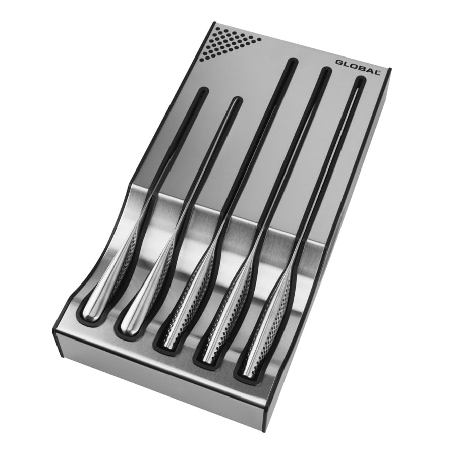 Zestaw 5 noży z bazą | global dock set b