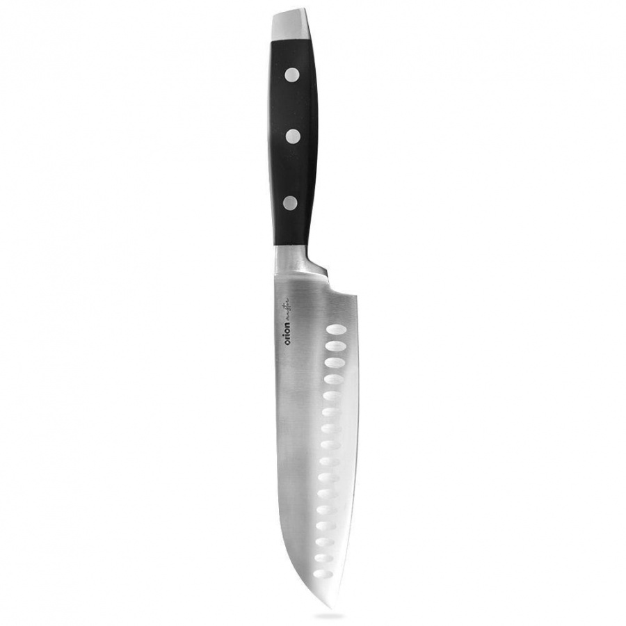 Nóż kuchenny stalowy azjatycki do siekania santoku 33 cm