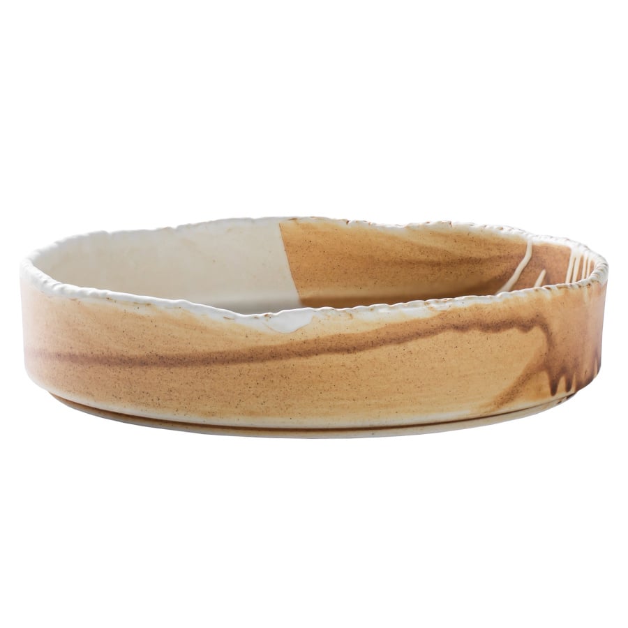 Samto talerz okrągły płaski 20,5 cm kremowy