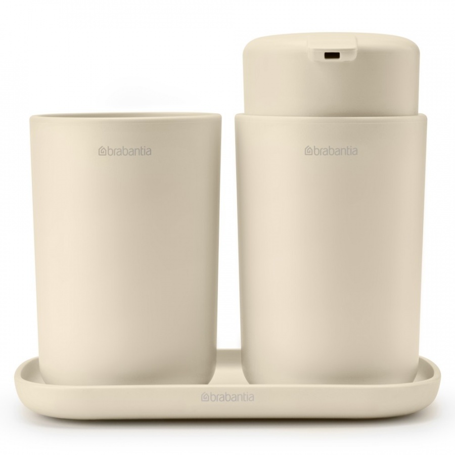 Brabantia 223402 - renew - zestaw akcesoriów łazienkowych - soft beige