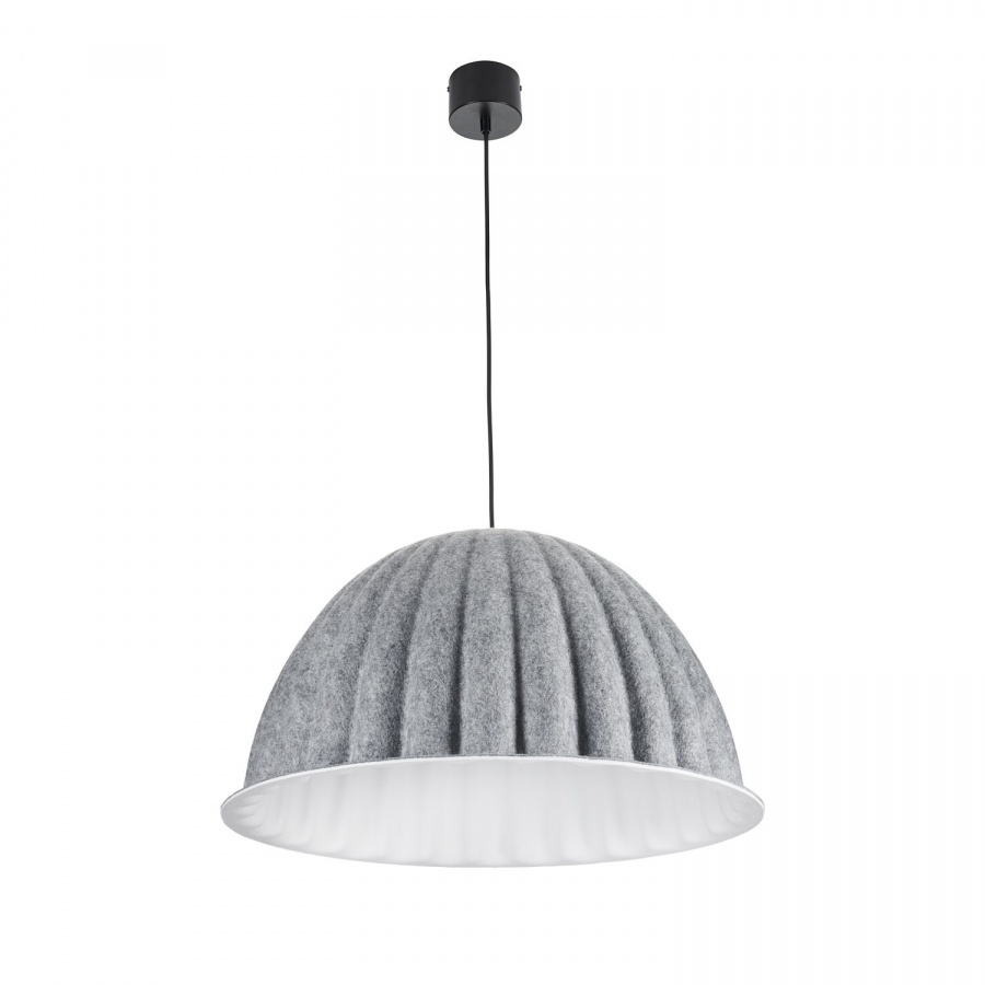 Lampa wisząca felt filc szary 55 cm
