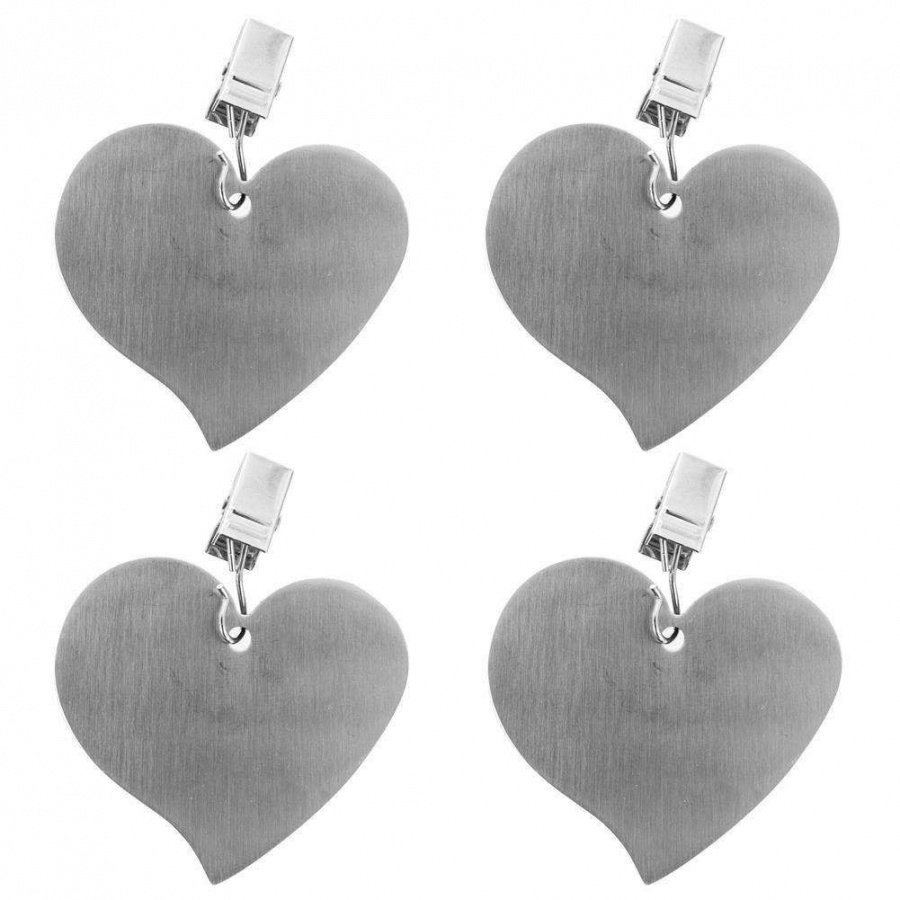 Obciążniki, ciężarki, klipsy, uchwyty, klamry stalowe do obrusu, stołu, 4 sztuki