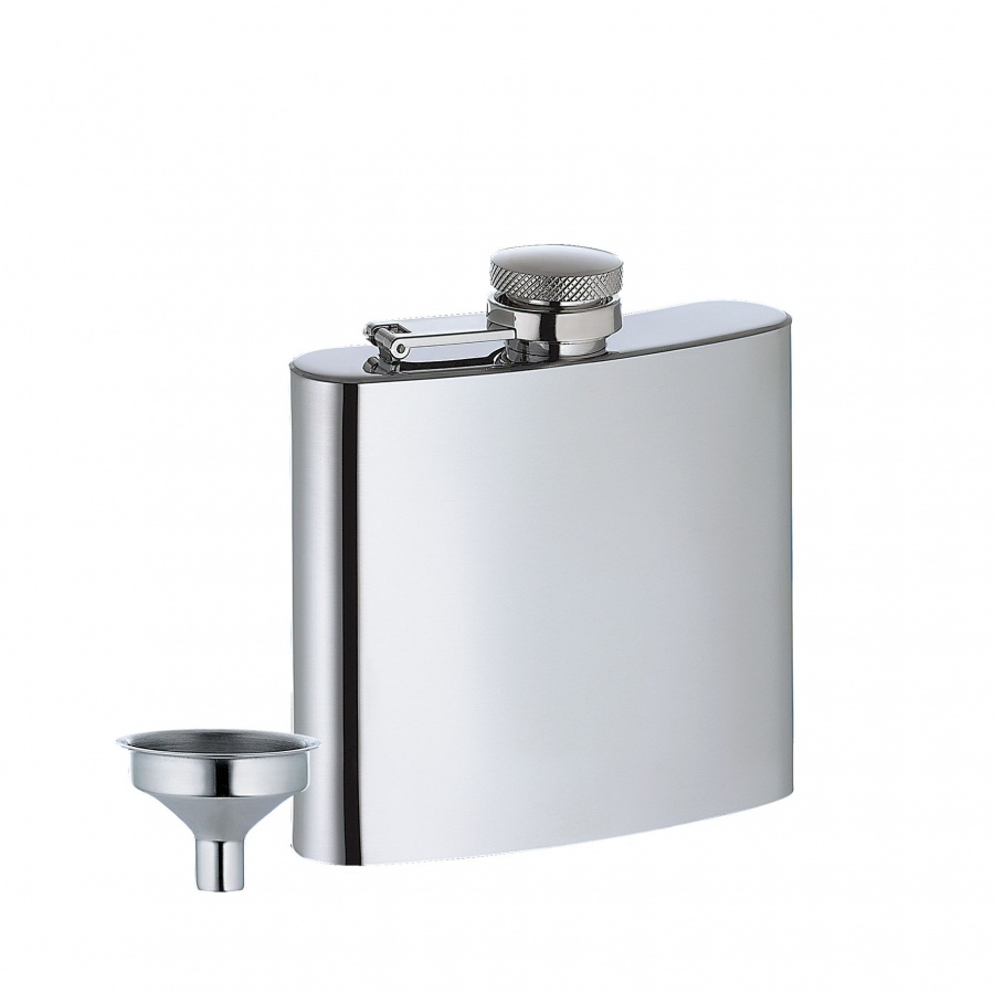 stalowa piersiówka, 0,15 l