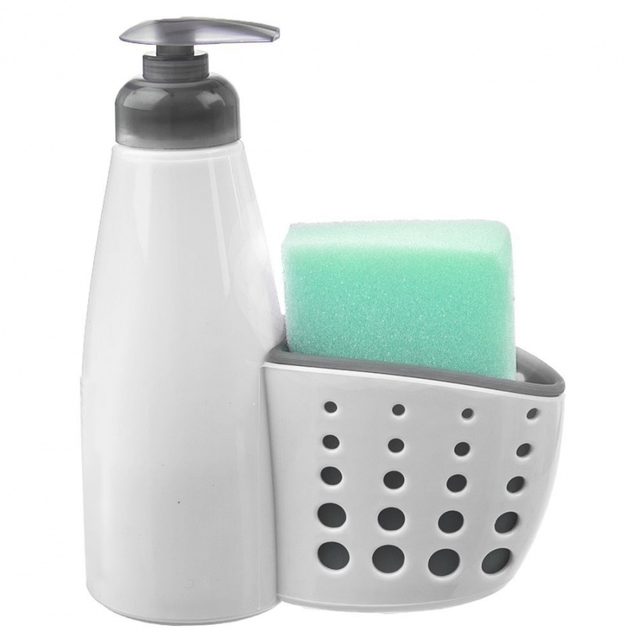 Dozownik do mydła w płynie płynu do naczyń żelu kuchenny łazienkowy biały