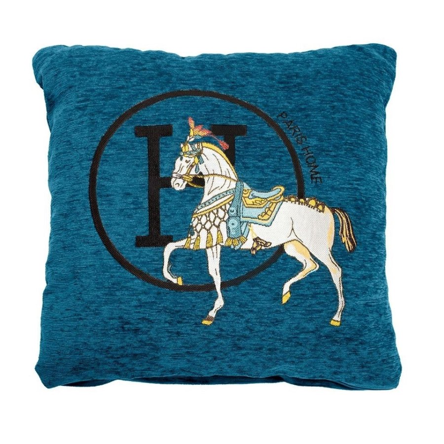 Poduszka dekoracyjna shp paris home niebieska