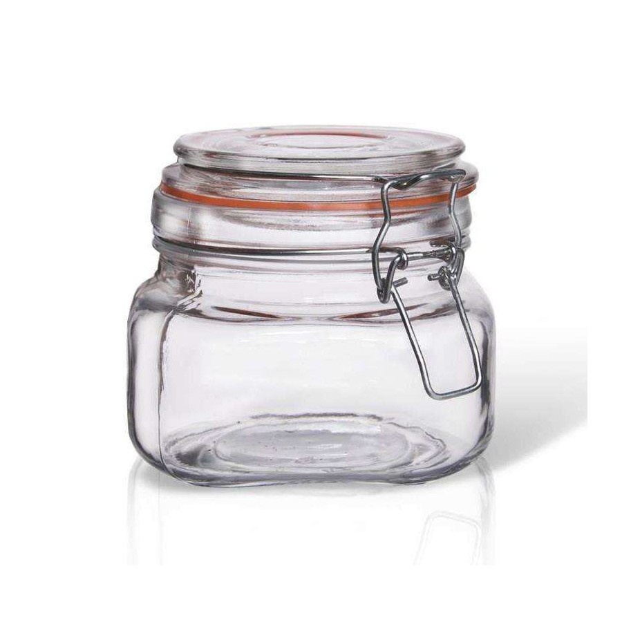 Słoik, pojemnik szklany patentowy z klipsem, BELA, 0,5 l