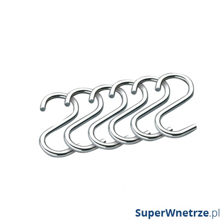 Haczyki chromowane 6 szt. Kuchenprofi