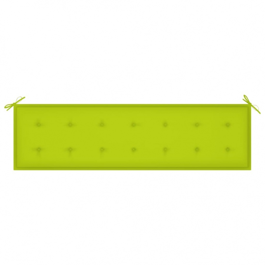 Poduszka na ławkę ogrodową, jasnozielona, 180x50x4 cm, tkanina