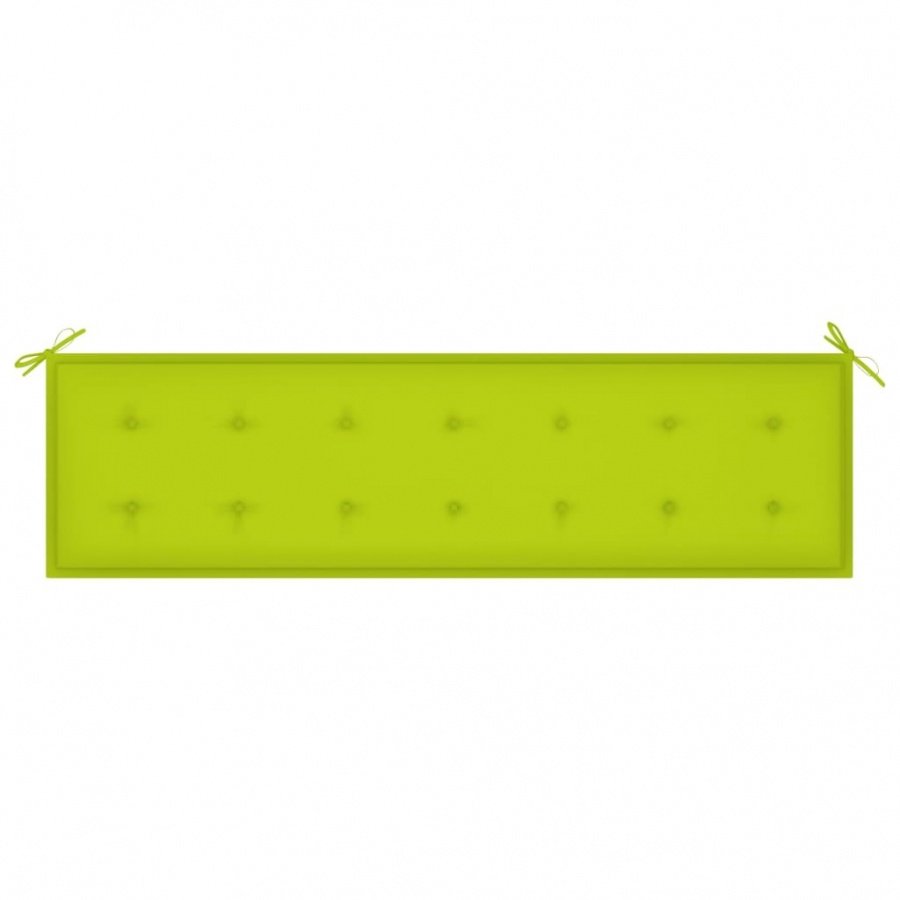 Poduszka na ławkę ogrodową, jasnozielona, 180x50x4 cm, tkanina