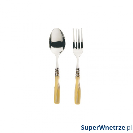 Komplet do serwowania 30,5x14x3 cm Casa Bugatti ARIANNA srebrny