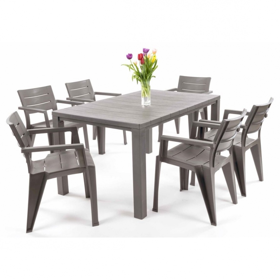 Zestaw jadalniany julie 6+1 : kolor - cappuccino