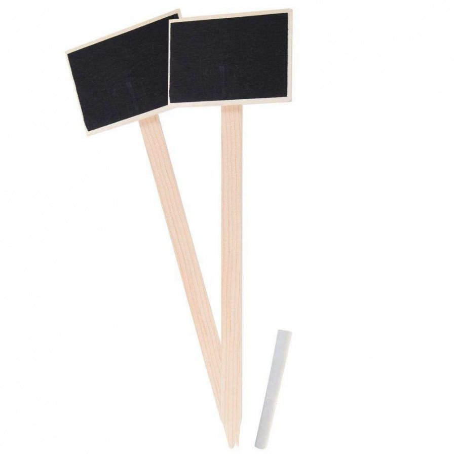 Tabliczki do doniczek, roślin, ziół, 2 szt, XL, + kreda