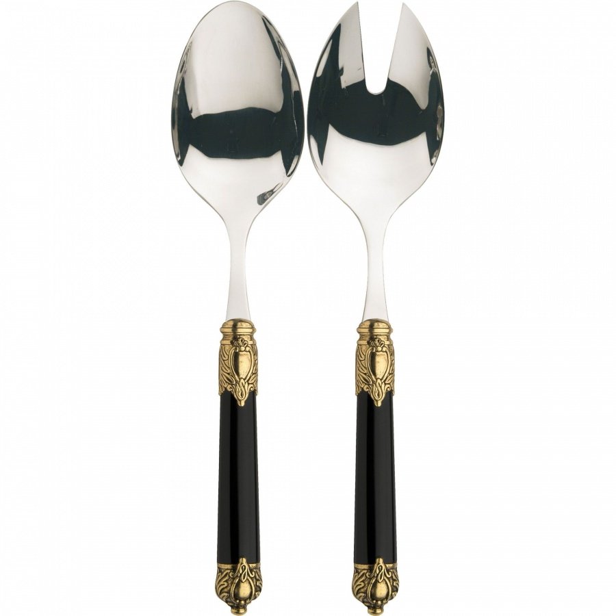 Rinascimento gold black 2 cz. zestaw do sałatek