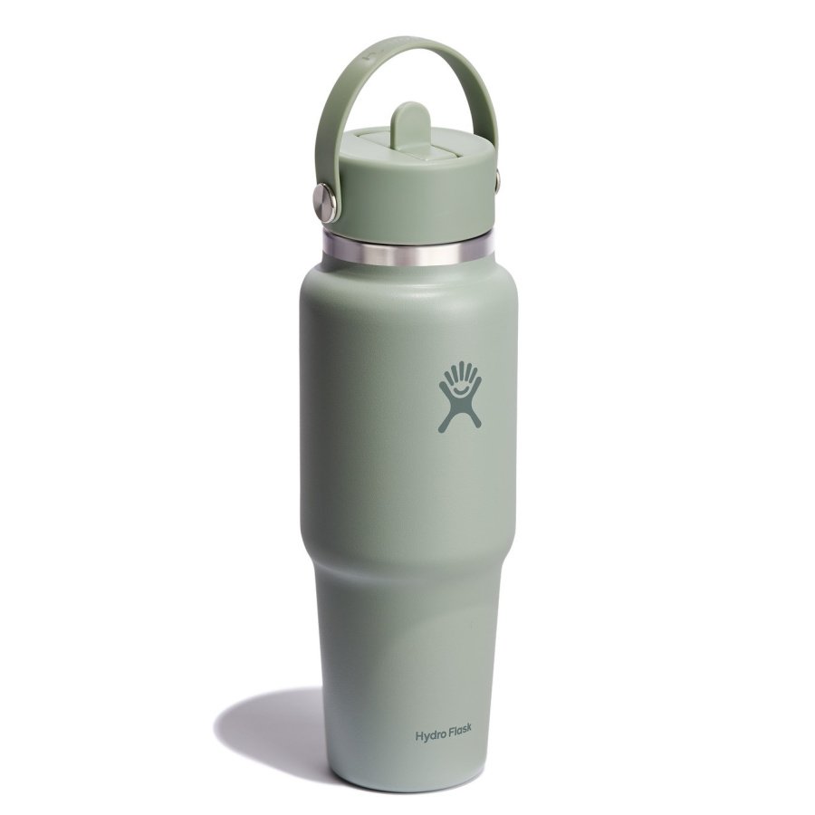 Hf-butelka 32oz wide flexstraw travel bottle agave