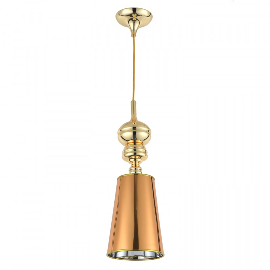 Lampa wisząca queen-1 złota 18 cm