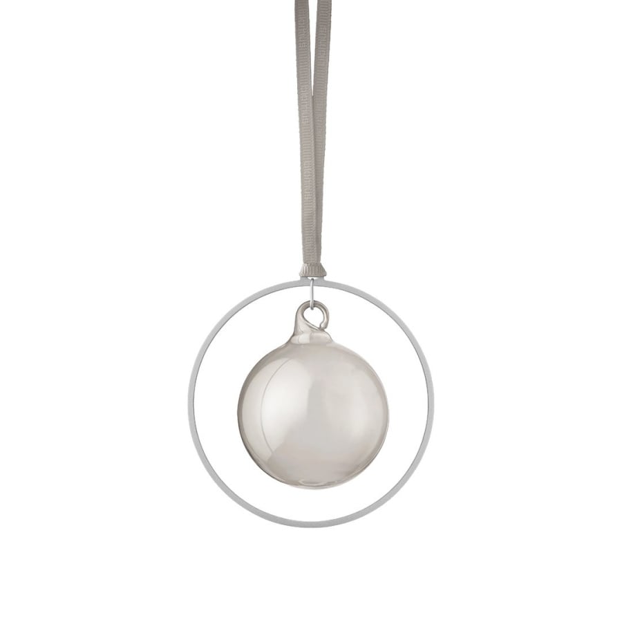 Zestaw 4 bombek KITAI, smoke / silver