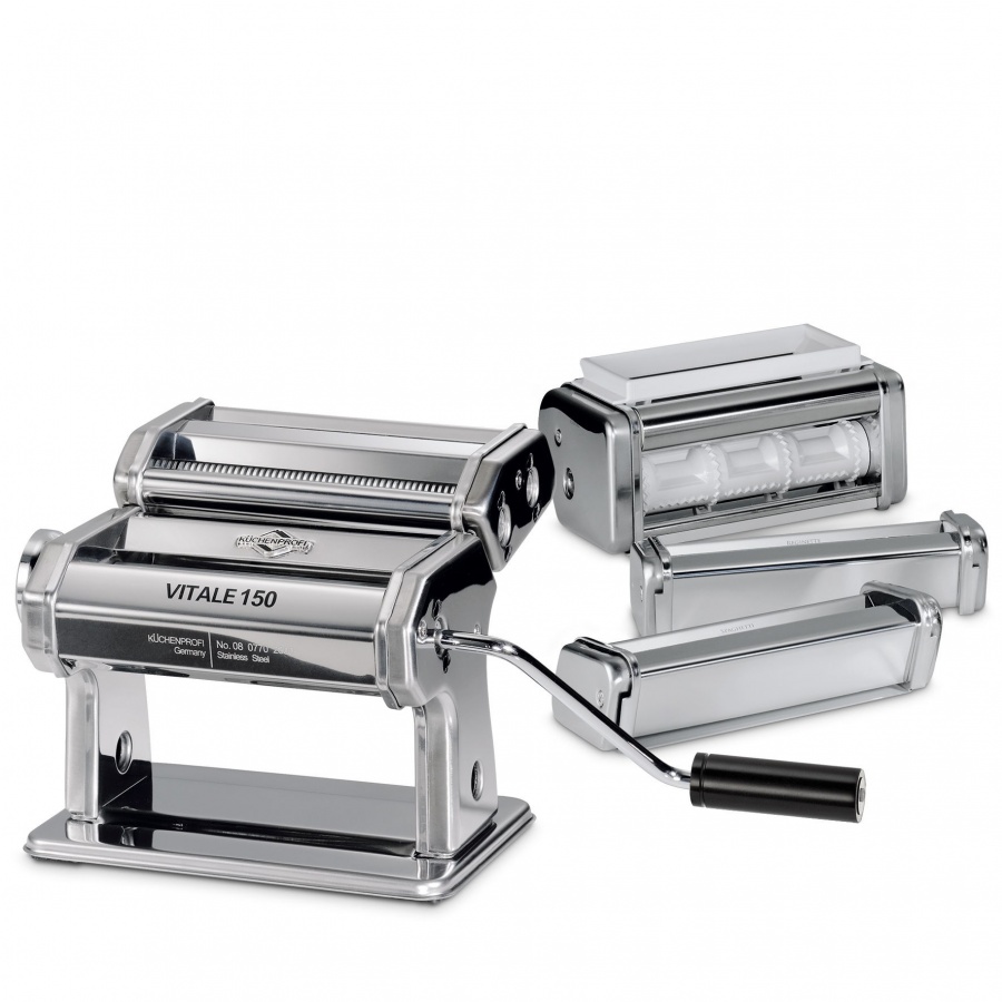 Maszynka do makaronu, 4 wymienne krajacze, 28 x 21,5 x 21,5 cm