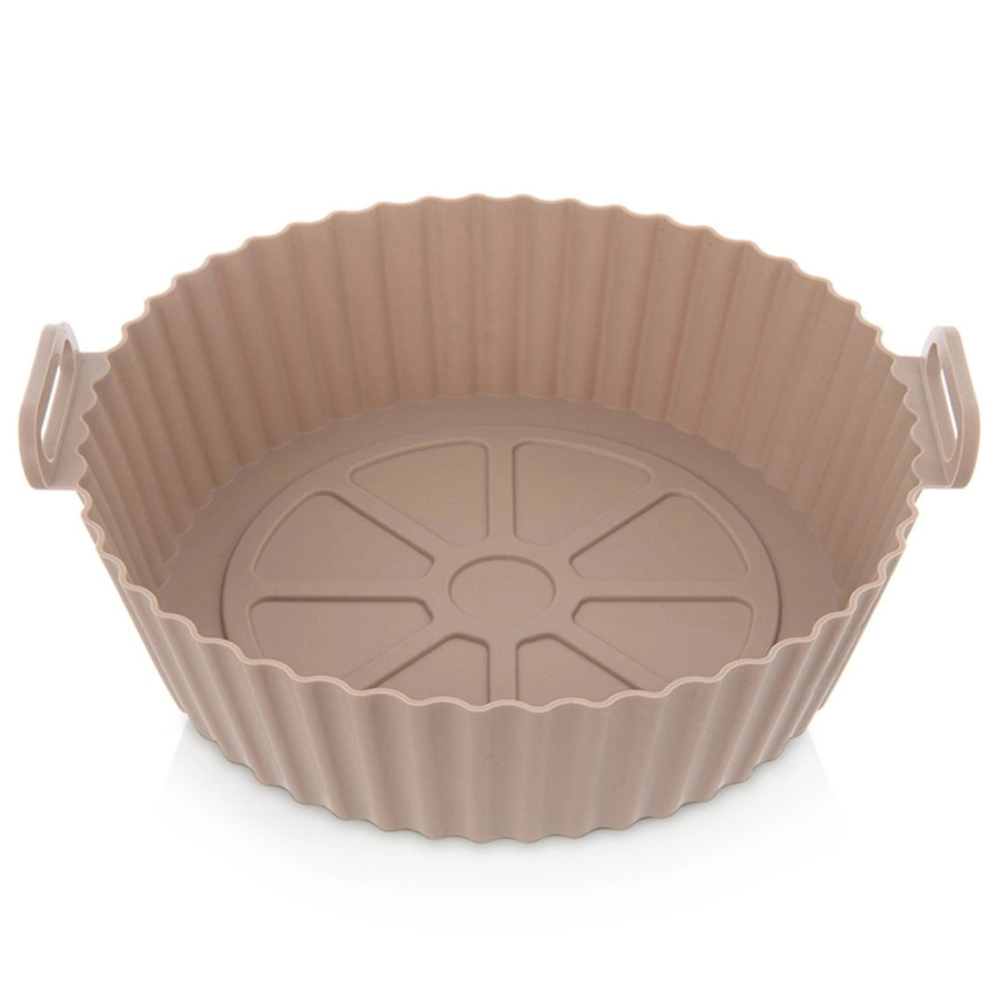 Wkład do frytkownicy Air Fryer beztłuszczowej silikonowy beżowy 23 cm