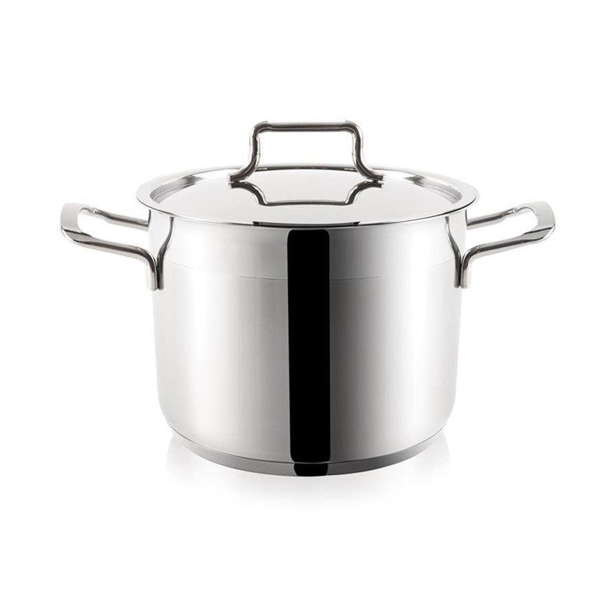 Garnek stalowy z pokrywką 18/10 premium 8,1 l orion