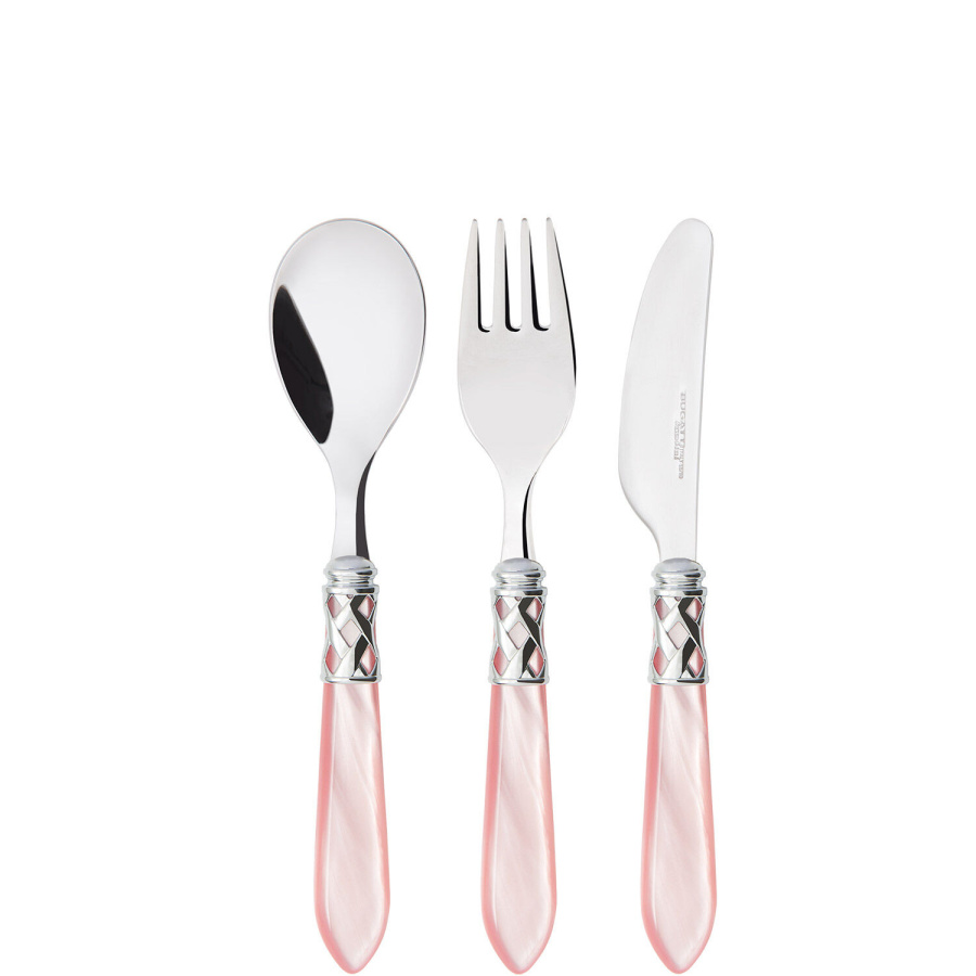 Aladdin - zestaw sztućców dla dziecka - różowy