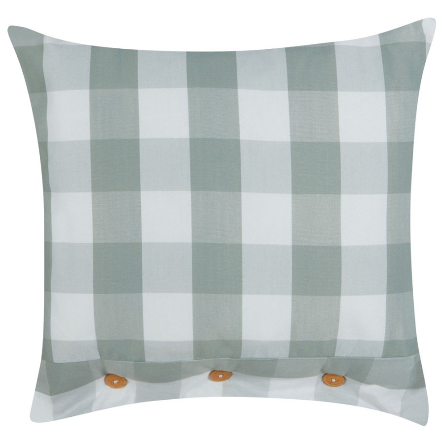 Poduszka dekoracyjna w kratkę tamnine 45 x 45 cm miętowy