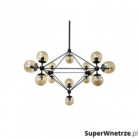 Lampa wisząca King Home Planetario czarna